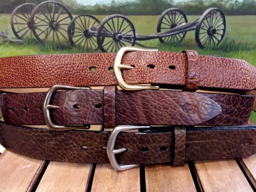 Yellowstone Bison Leather Belts