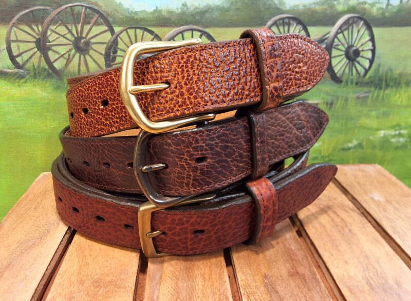 Yellowstone Bison Leather Belts