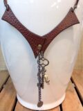 Gilded Age Leather Necklace