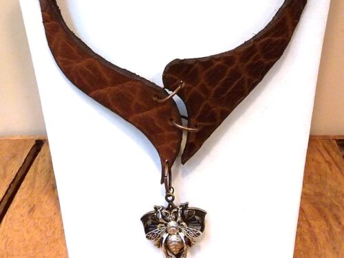 Bee Leather Necklace