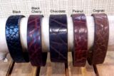 Bison Leather Wristband Bracelet Tucson Colors