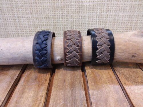 Hand Braided Leather Wristband