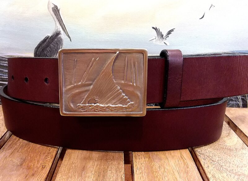 Redfish Trailing Fly Fishing Leather Belt