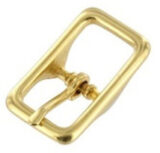 Natural Brass Center Bar Buckle