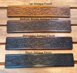 Woodland Embossed Leather Belt Colors