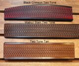 Snake Spine Embossed Leather Belt Colors