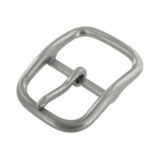 Center Bar Buckle in 1-1/4" or 1-1/2" Nickel Matte