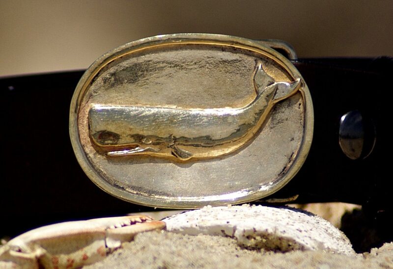 Sperm Whale Buckle in Solid Brass